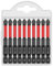 High Hardness Super Strong Magnetic Drill Screwdriver Bits Heavy Duty Magnetic Bit Kit, Screwdriver for Electric Screwdriver Impact Drill (10Pcs-65mm)