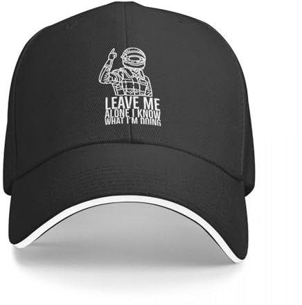 UIOPPIOS Lass Mich In Ruhe Kimi Räikkönen Rennfahrer F1 Autorennen Gewaschene Herren Baseballmütze Radfahren Trucker Snapback Caps Papa Hut Golf Hüte