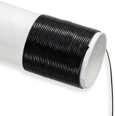 JUHUA Necklace String 20 Meters, Black Cord for Jewellery Making Waxed Cotton Necklace Cord for Pendants for Jewellery Making and Craft Projects