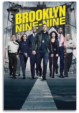 Brooklyn Nine-Nine1 Poster, ästhetisches Vintage-Wandkunst, Leinwandposter, dekoratives Gemälde, Wohnzimmer, Schlafzimmer, Dekoration, 20 x 30 cm, ungerahmter Stil