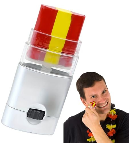 Rojo, bla-nco Y Azul Make -Up Pin | Pintura De Cara Con La Bandera De Francia | 3 Colores Flaros Nacionales Lavables Color De La Cara Del Fútbol Deportivo | Color Facial Del ar-co ir-is