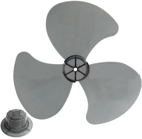 Nuyhgtr Fan Propeller, 3-Leaf Fan Rapier Replacement, Cooling Accessory, High Airflow Design, Easy Install Spare Part for Standing Floor Pedestal Fan Home Rv Bedroom Indoor Outdoor Room