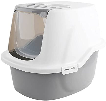 Rainbow Cat Litter Tray Box Front opening Quick And Easy Cleaning Modern With Active Carbon Filter Jumbo Size Covered
