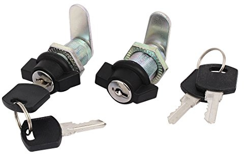 Sourcingmap Cabinet Cupboard 18mmx25mm Threaded Locking T Handle Cam Locks 2pcs