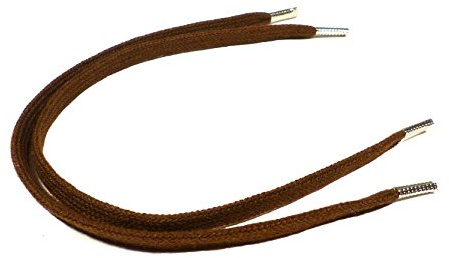 REMA 1 Paar Schnürsenkel Mittelbraun - flach - schmal - ca. 5 mm Breit von 5 cm - 300 cm