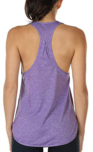 icyzone Canotta Sportiva da Donna Racerback Senza Maniche Top per Yoga Palestra Pilate