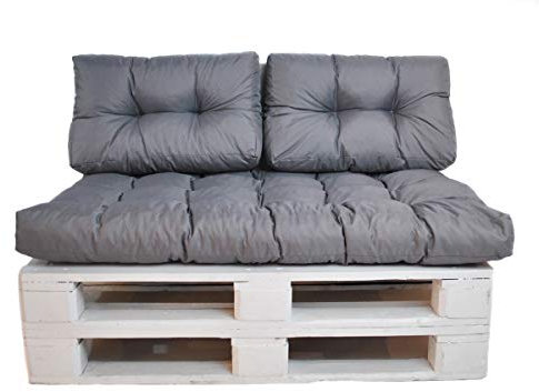 Mayaadi Home Palettenkissen Rückenkissen Euro Paletten Palettenauflage MH-DA-02 Grau 60x40x10/20 cm