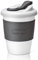 MOCHIC CUP Wiederverwendbare Kaffeetasse mit Deckel, tragbarer Reisebecher mit rutschfester Hülle, BPA-frei, spülmaschinen- und mikrowellengeeignet, Kaffeebecher (Anthrazit, 340 ml)