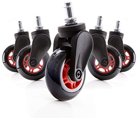 Robas Lund DX-RACER Blade Wheel Hartbodenrollen, 7,5 cm