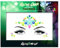 Glow in the Dark Face Jewels Stickers - Halloween temporary tattoo face gems - Luminous glow Face Gems - great with fake blood, glowsticks, glow in the dark face paint, uv face paint (Glow 1)
