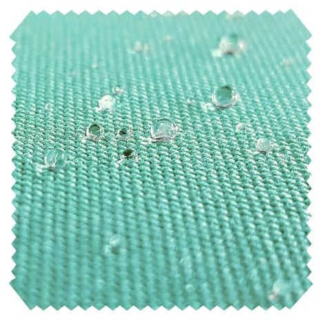 novely® ARAGON WASSERABWEISEND UV+ - Premium Outdoor-Stoff - Lichtechter Möbelstoff - Polsterstoff in Baumwoll-Optik für Gartenmöbel - Pflegeleichte Meterware 1lfm (12 Aqua Pastell)