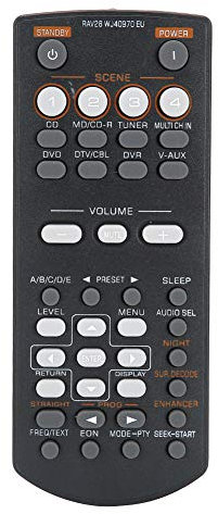 RAV28 Fernbedienung, DVD Video Ersatz Fernbedienung für Yamaha RAV34 RAV250 RX-V361 RX-V365 HTR-6030 HTIB-680