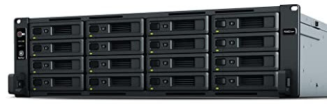Synology NAS RS4021xs+ 0/16HDD Rack 3HE, schwarz, 132.3 mm x 482 mm x 656.5 mm
