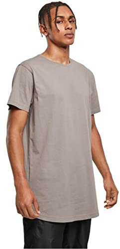 Urban Classics Herren Shaped Long Tee T-Shirt, Asphalt, 5XL
