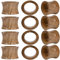 Rustikale Serviettenringe aus Holz, handgefertigt, Naturholz, Serviettenhalter für Tischdekoration, Bauernhaus-Esszimmer, Hochzeiten, Feiertage, Partys, den täglichen Gebrauch, elegant (braun) ALPHA