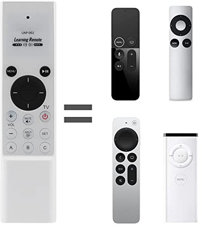 YiBiChin Infrarot-Fernbedienung für Apple 2/3 TV Box A1294 A1156, für Apple 2021 TV4 4K, für Apple 4th TV HD, MC377LL/A A1962 A1842/MQD22/MP7P2 A1469 A1427/MD199 A1378/A1 MC572 MM4T2AM/A