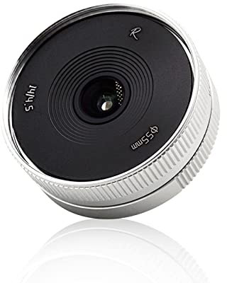 AstrHori 14 mm F4,5 Ultraweitwinkelobjektiv Manuelles APS-C Objektiv Starke Anti-Verzerrung Kompatibel mit Canon EF-M-Mount Mirrorless Camera M,M2,M3,M5,M6,M10,M100,M50,M50II usw(Silber)