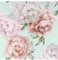 Arthouse Mixed Peonies Mint Vinyl Wallpaper 251908, Blue, green
