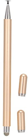 SYH&AQYE 2 in 1 Stylus Stifte, Smart Touch Stift Mit Präziser Steuerung, Universeller Kapazitiver Stylus Mit Faserspitze für Mobiltelefon Tablet Touch Geräte 160 Mm(Gold)