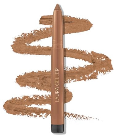 LAURA GELLER NEW YORK Kajal Longwear Kohl Eyeliner Pencil - Khaki Kohl - Caffeine and Vitamin E - Smooth & Blendable Liner - Built-In Sharpener
