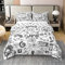 Homewish Reversible Baumwolle Gaming Tröster Abdeckung 135x200, Kinder Gamepad Cartoon Bettwäsche Set, Videospiele Gamers Bettbezug, Hip Hop Graffiti, Rennen Auto, Schwarz Weiß