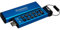 Kingston IronKey Keypad 200C 16GB Verschlüsselter USB | Alphanumerische Tastatur | Multi-Pin-Zugang | XTS-AES 256-bit | FIPS 140-3 Level 3 Zertifiziert (Ausstehend) | IKKP200C/16GB, Blau