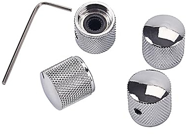 SUPVOX Gda Metal Knob Redwood Hexagon Design for Guitar Effect Pedal Control Amplifier Knobs