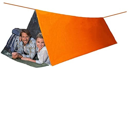 GRFIT Hanging ​Chair Swing Camping Emergency Tent Survival Sleeping Bag, Lightweight Warm Blanket, Outdoor Adventure Camping Bag Hammock (Color : Silver)
