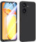 MIKULLE Hülle für Xiaomi Redmi 13C 4G HandyHülle + 2 Stück Schutzfolie,Dünn Weiche Liquid Silikon TPU Stoßfeste Schutzhülle mit Microfiber Case - Schwarz