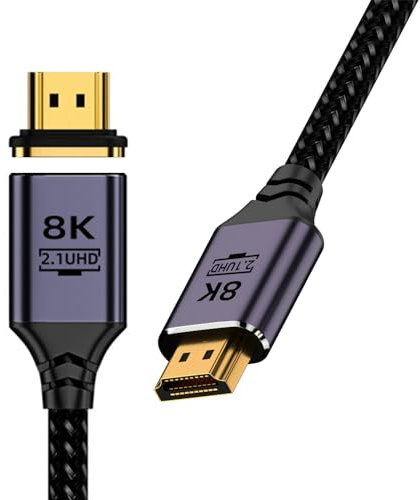 NFHK Connettore magnetico 8K Type-A HDMI 2.1 maschio a maschio dritto cavo video per laptop HDTV 50CM