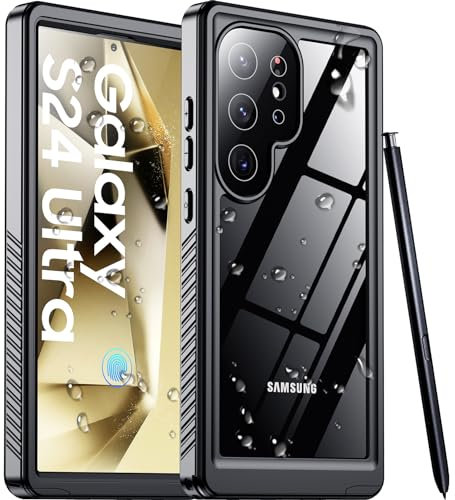 2024 New for Samsung Galaxy S24 Ultra Case Waterproof, [Built-in Camera & Screen Protector][Military Grade Shockproof][IP68 Underwater][Dustproof][Dropproof] Full Body Phone Case for S24 Ultra 6.8