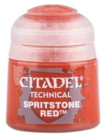 Citadel Games Workshop Spiritstone Red Paint – Wh-Farbe – Technische Modellfarbe – 12 ml