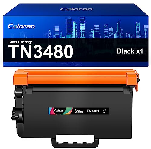 Coloran TN3480 TN3430 Kompatibler Toner für Brother TN-3480 TN-3430 Schwarz für HL-L5100DN MFC-L5750DW MFC-L5700DN HL-L5100DNT HL-L5100DNTT HL-L5000DN HL-L5200DN (Schwarz, 1-Pack)