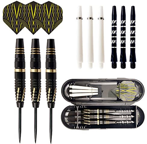 BTGHPI 3-teiliges Professionelles Wettbewerbs Set Mit Austauschbaren Sticks Nadelspitze Und Aufbewahrung Für Den Fall DASS Harte Darts Geworfen Werden