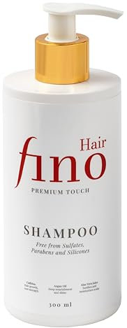 fino Hair Premium Touch Shampoo – Natürliche Pflege mit Koffein, Biotin & Vitamin B5 – Für gesundes & kräftiges Haar – Ohne Sulfate & Parabene – 300ml