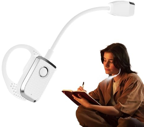 LED-Leselampe für Ohren – Flexible Halslampe für weniger Hände, leichtes und ergonomisches Design für tragbare Bücher | USB-wiederaufladbare Leselichtoptionen, Licht