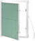 QWORK® Puerta revisión Trampilla inspección, 30 x 40cm, marco de aluminio, yeso 12.5 mm