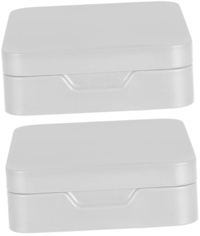 Abaodam 2stücke Leere Weißblech-aufbewahrungsboxen Tragbare Blechdose Mit Klappdeckel Für Tee Snacks Und Süßigkeiten Kompakt Und Langlebig Für Zuhause Und Unterwegs