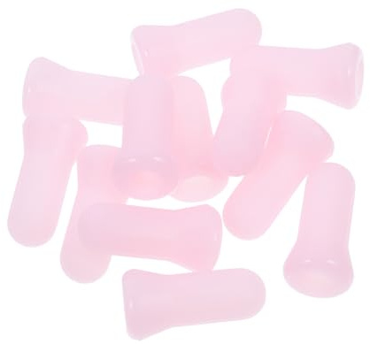 VALICLUD 12 Pièces Coups d'œil tasses de massage ventouses de massage pour ventouses en silicone visage ventouse outil de ventouses pour le visage Gel de silice rose