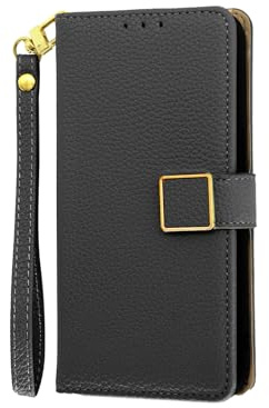 Rfvzubemok Kompatibel mit Oneplus 8 Pro Flip-Ständer Magnetverschluss-Kartensteckplatz-Geldbörse-Hülle Black