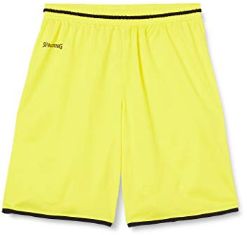Spalding Herren Herren Shorts Move Shorts, limonengelb/schwarz, L, 300514008