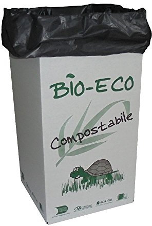 PZ 5 Boîte Porte déchets + PZ 20 sacs poubelles pour poubelles carton cm 35 x 35 haut cm 70 pour tri sélectif et poubelle