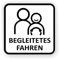 Auto-Magnetschild Begleitetes Fahren | Schild magnetisch | für Deutschland (BF-17) und Österreich (L-17) | verschiedene Größen lieferbar (15 x 15 cm)