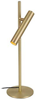 LUUK LIFESTYLE Leselicht, Nachttischleuchte, Tischleuchte, Schreibtischleuchte, stufenlos Touch Control, skandinavisches Design, eingebaute LED-Lampe, Designerstück, intuitive Bedienung, matt Gold