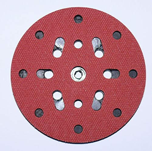 Schleifteller 150mm Klett Multi-Loch 5/16' und M8 (FESTO) WEICH Schwarz/Weiß