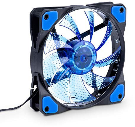 Akyga AW-12C-BL 15 LED Ventilateur pour boîtier PC Molex 12 V Bleu 120 mm