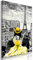 decomonkey Bilder Paris 40x60 cm 1 Teilig Leinwandbilder Bild auf Leinwand Vlies Wandbild Kunstdruck Wanddeko Wand Wohnzimmer Wanddekoration Deko Eiffelturm Abstrakt Frau