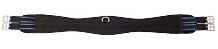 Stübben Neopren-Sattelgurt Coolmax Langgurt mit beidseitigem Elastikzug - schwarz - 95cm
