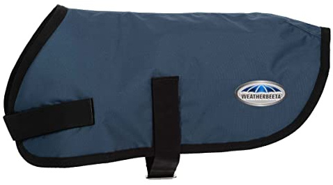 WeatherBeeta ComFiTec Classic Dog Coat, Dark Blue, 30cm