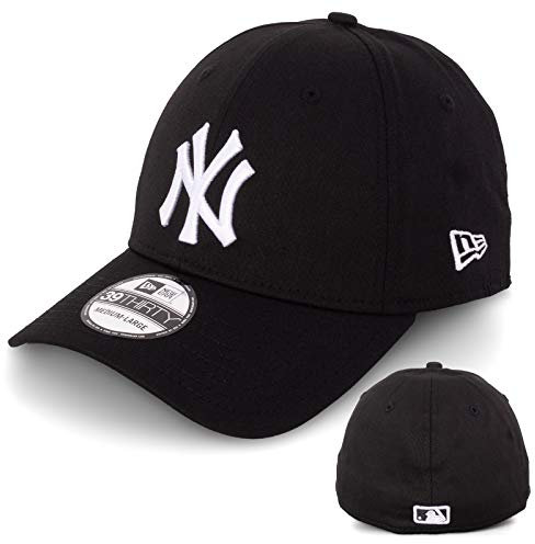 New Era Basecap Baseball Cap Herren Limited Edition Mütze 39THIRTY (Black/White Yankees, M/L)